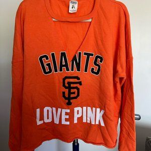 Victoria’s Secret Pink MLB Cut Out Sweatshirt